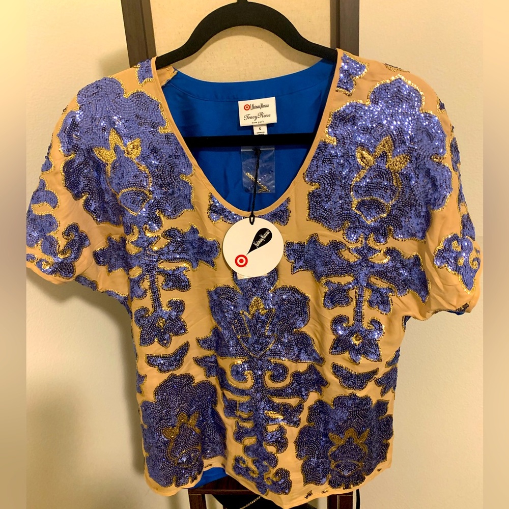 Neiman Marcus by Tracy Reese sequinned top